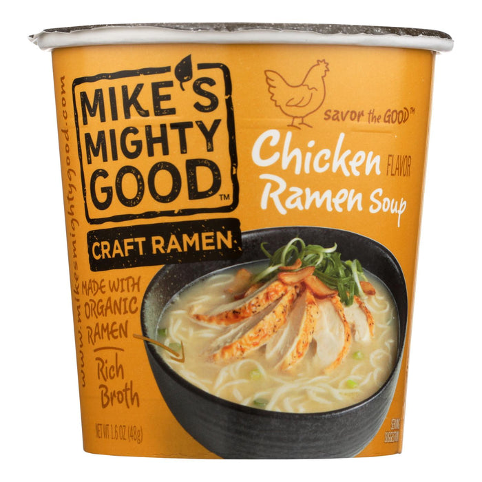Mike's Mighty Good Chicken Ramen Noodle Soup (Pack of 6 - 1.6 Oz.)