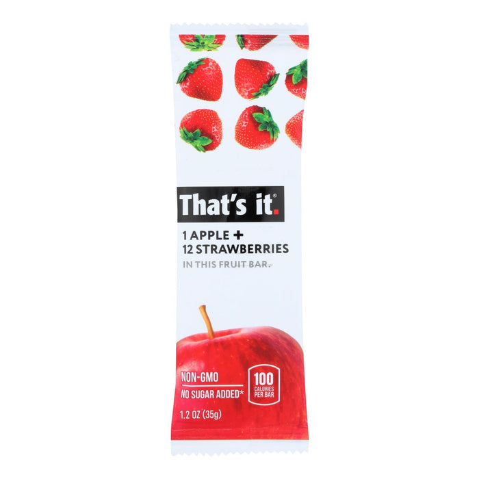 That's It Apple and Strawberry Fruit Bars - 12-Pack, 1.2 Oz Each