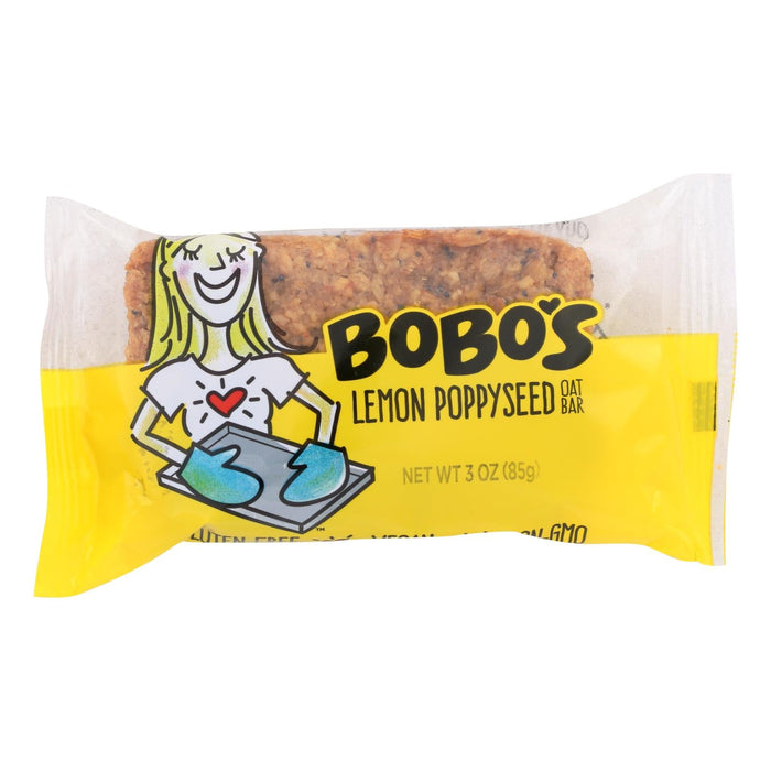 Bobo's Oat Bars, Gluten-Free Lemon Poppyseed, 12 Pack, 3 Oz Each