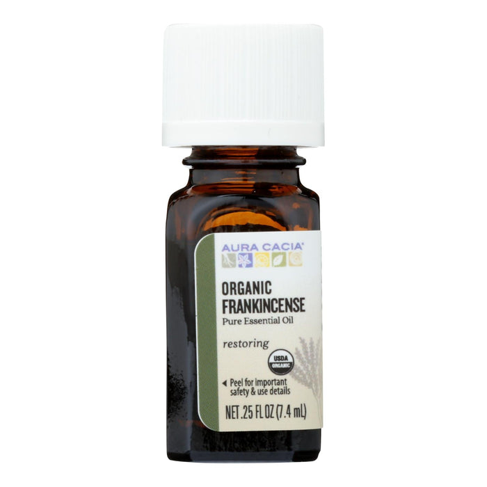 Aura Cacia Organic Frankincense Essential Oil, .25 Fl Oz