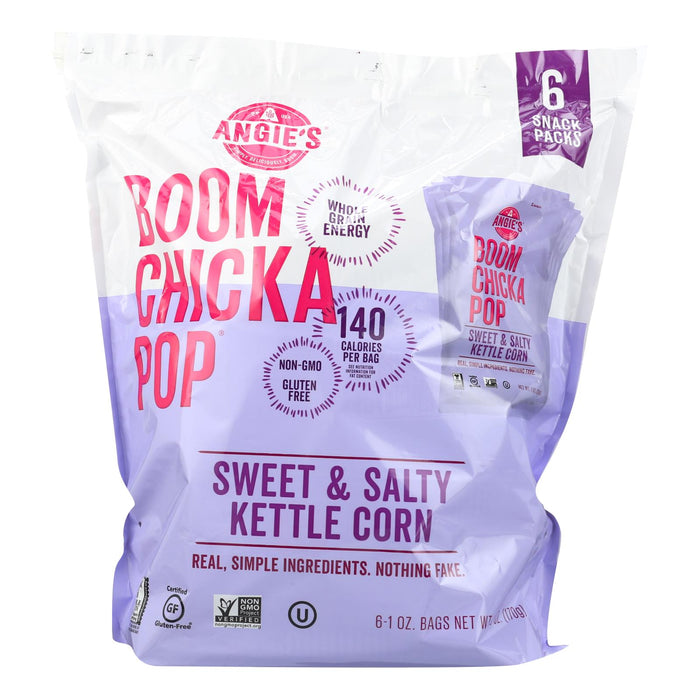 Angie's Kettle Corn: Sweet & Salty Sensation (Pack of 4 - 6 OZ)