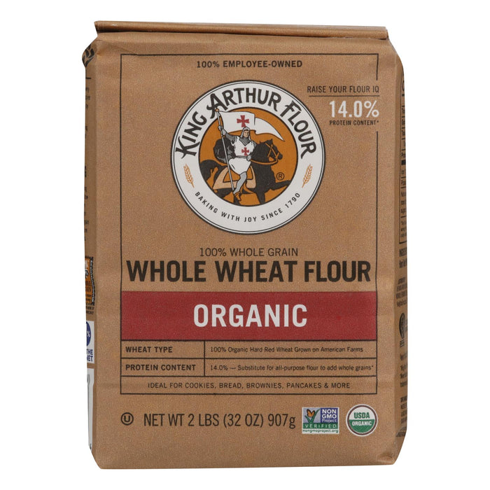 King Arthur Whole Wheat Flour - 2 lb Bag, Case of 12