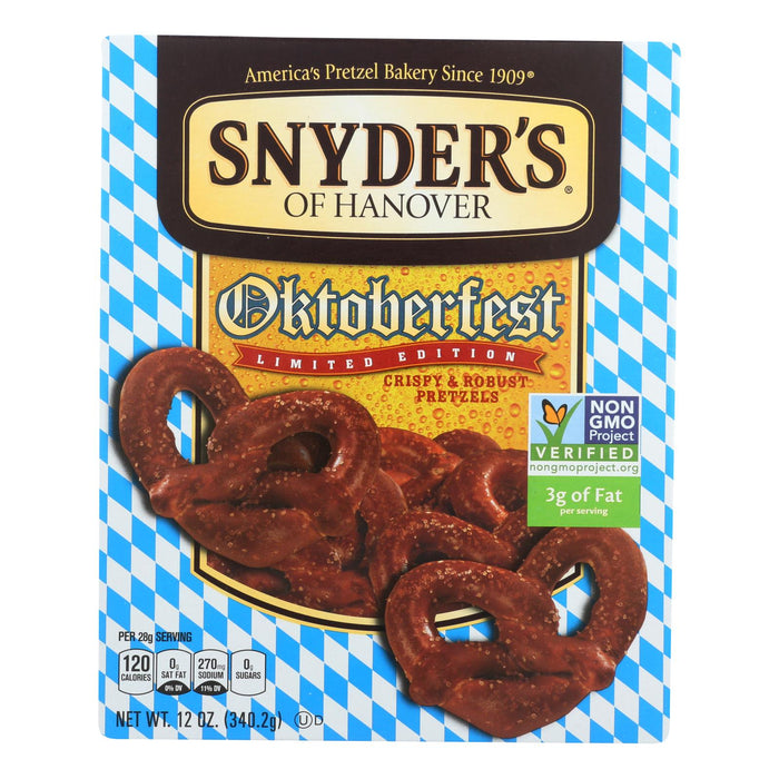 Snyder's of Hanover Oktoberfest Pretzel - 12 Oz, Pack of 12