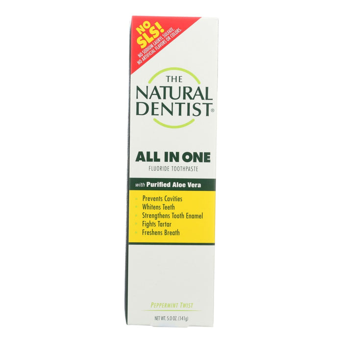 Natural Dentist Anti-cavity Toothpaste: Fresh Breath Original Peppermint Twist, 5 Oz