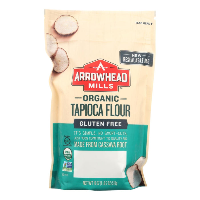 Arrowhead Mills Organic Tapioca Flour, 18 Oz. Pack of 6