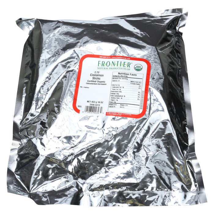 Frontier Herb - Organic  Cinnamon Sticks: 1 lb, 2.75 Inch Single