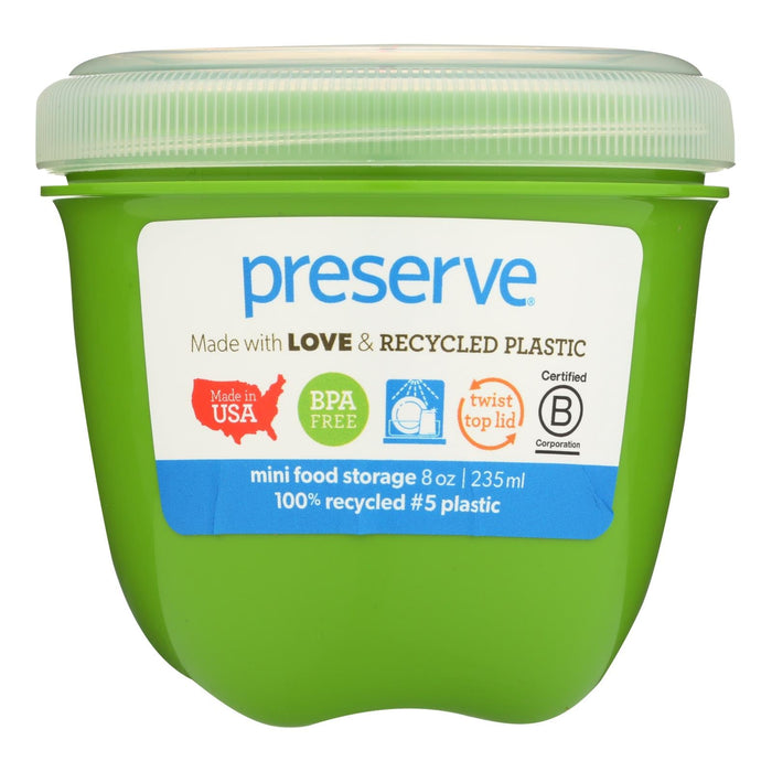 Preserve Mini Food Storage Container - Apple Green - 12 Pack - 8 Oz
