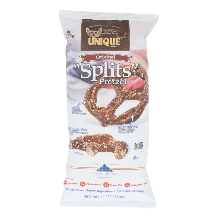 Unique Pretzels - Pretzel Splits Original (Pack of 12) - 11 Oz.