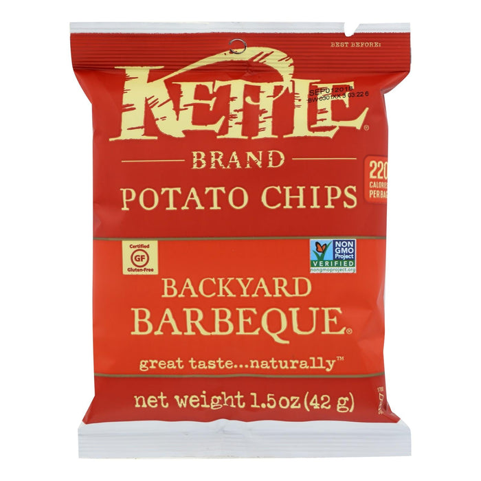 Kettle Brand Potato Chips - Backyard Barbecue - 1.5 Oz (Pack of 24)