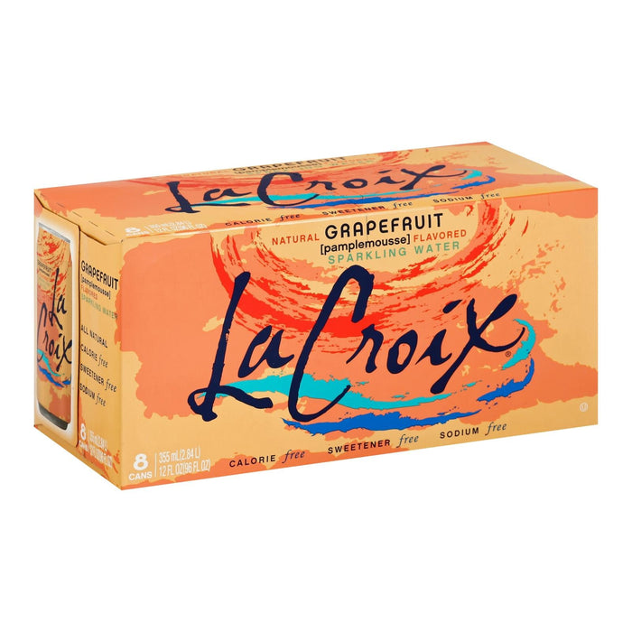 Lacroix Sparkling Water - Case of 3 - Grapefruit - 12 Fl Oz.