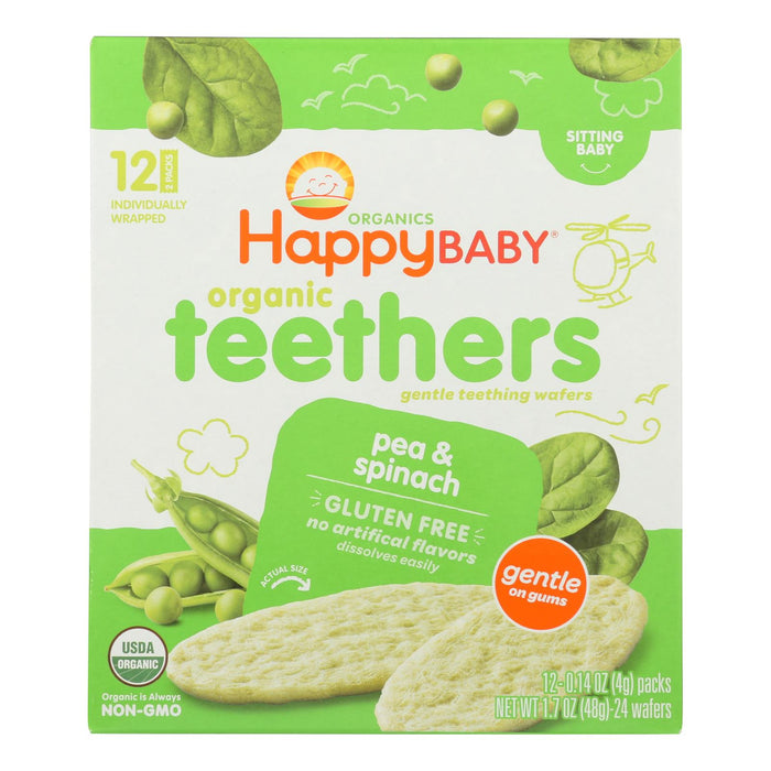Happy Baby Gentle Tethers (Pack of 6) - Pea and Spinach, 1.7 Oz.
