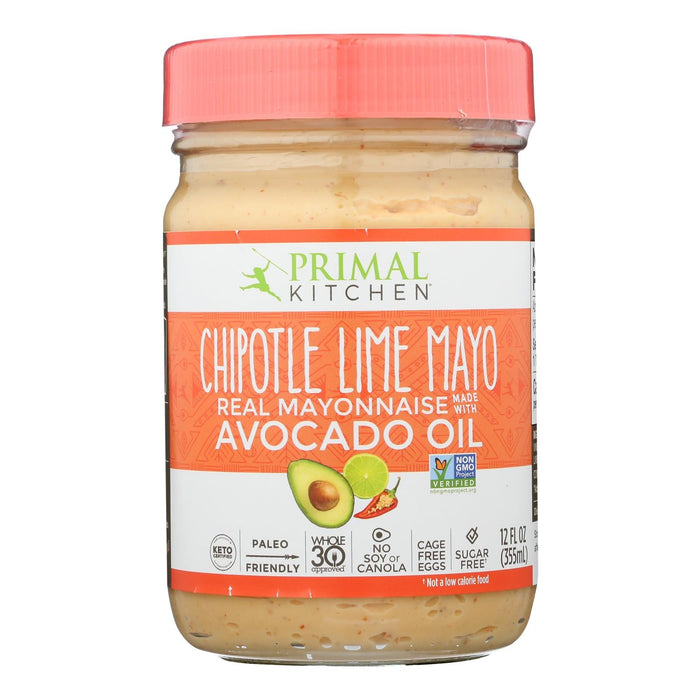 Primal Kitchen Chipotle Lime Avocado Oil Mayo, 12 Oz (Pack of 6)