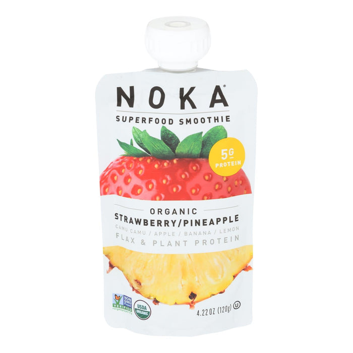 Noka Pineapple Smoothie Straws (6-Pack, 4.22 oz each)