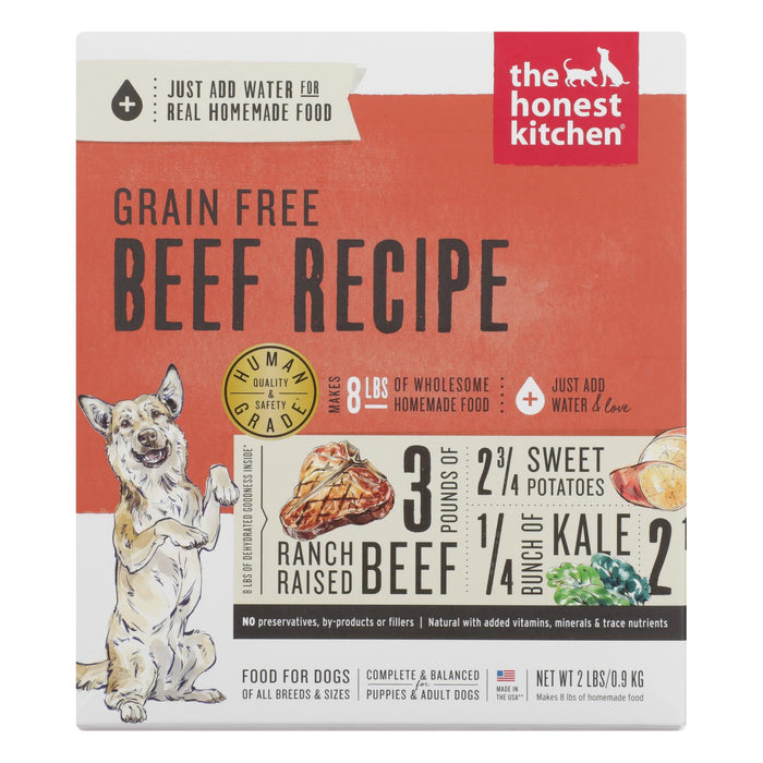 The Honest Kitchen Dog Food - Grain-free Beef Recipe (Pack of 6) - 2 Lb.