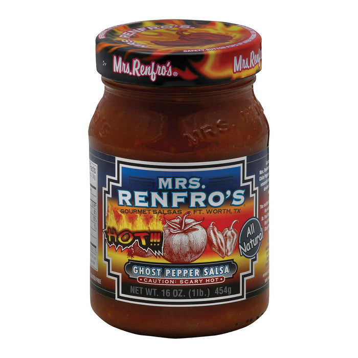 Ghost Pepper Salsa by Mrs. Renfro's - Pack of 6 (16 Oz.)