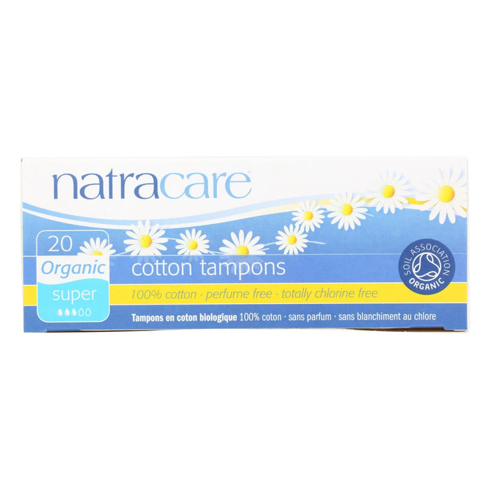 Natracare Organic Cotton Super Tampons | Pack of 20