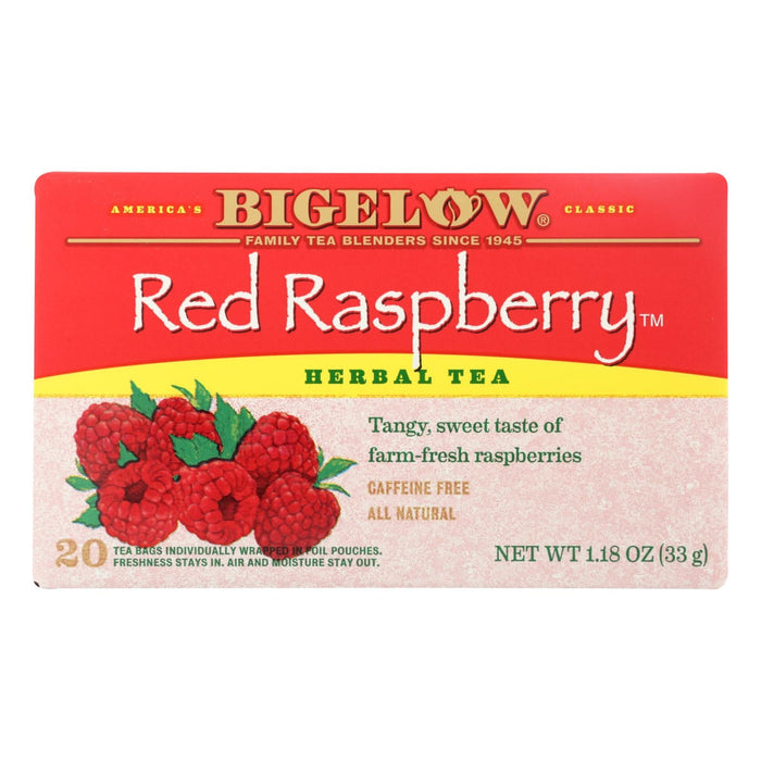 Bigelow Tea Herbal Tea, Red Raspberry Bliss 20 Tea Bags, (Pack of 6)