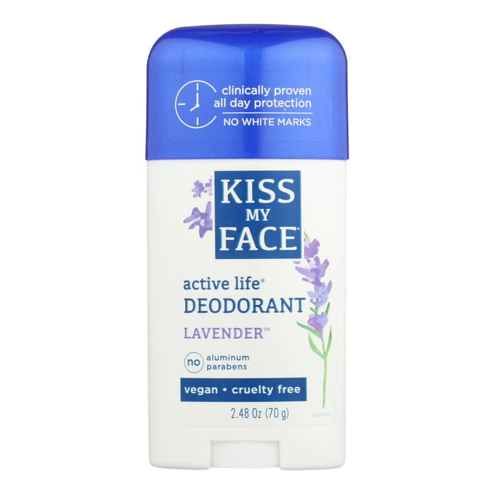 Kiss My Face Active Life Lavender Deodorant - 2.48 Oz