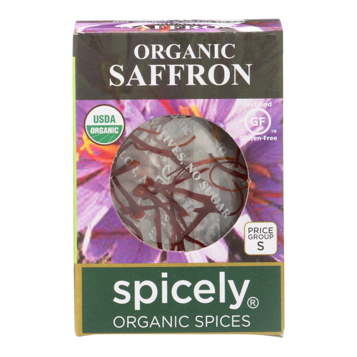 Spicely Organics Pure Premium Saffron Threads - 0.007 Oz. (Pack of 6)