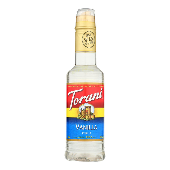 Torani Vanilla Coffee Syrup for Rich, Flavorful Coffee Delights (Pack of 4 - 12.7 Fl Oz.)