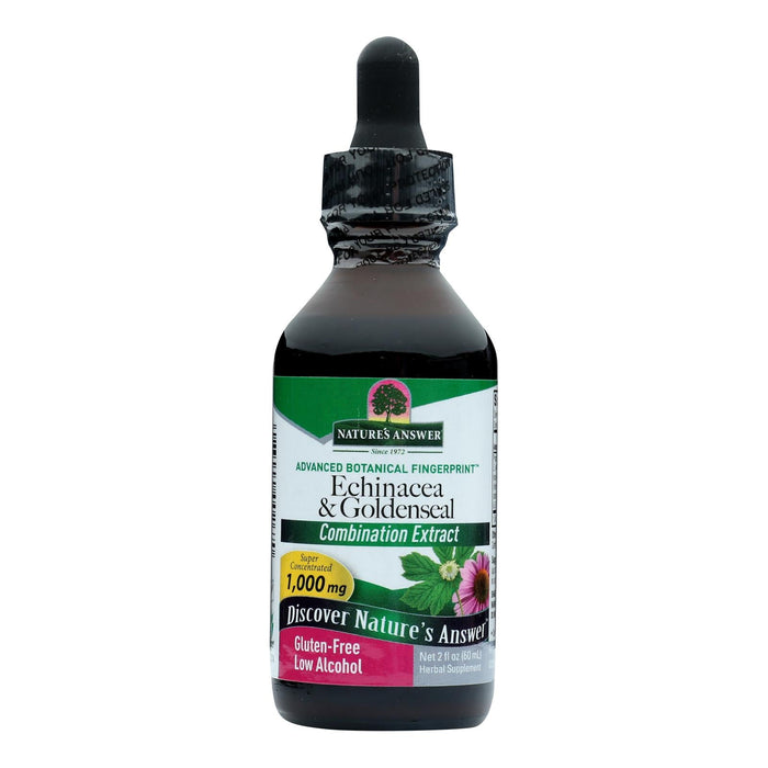 Nature's Answer Echinacea and Goldenseal Extract for Enhanced Immune Support, 2 Fl Oz