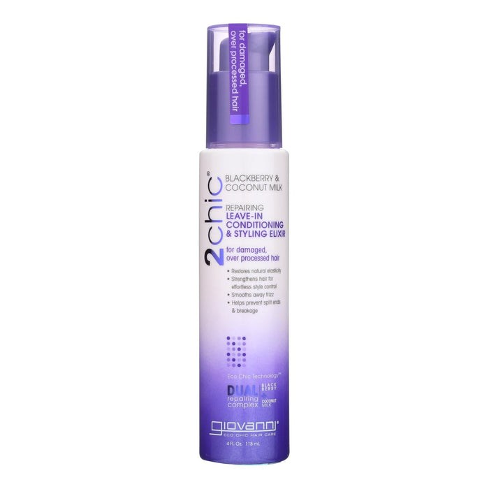Giovanni Blackberry Coconut Repair Leave-in Conditioner Elixir - 4 Oz