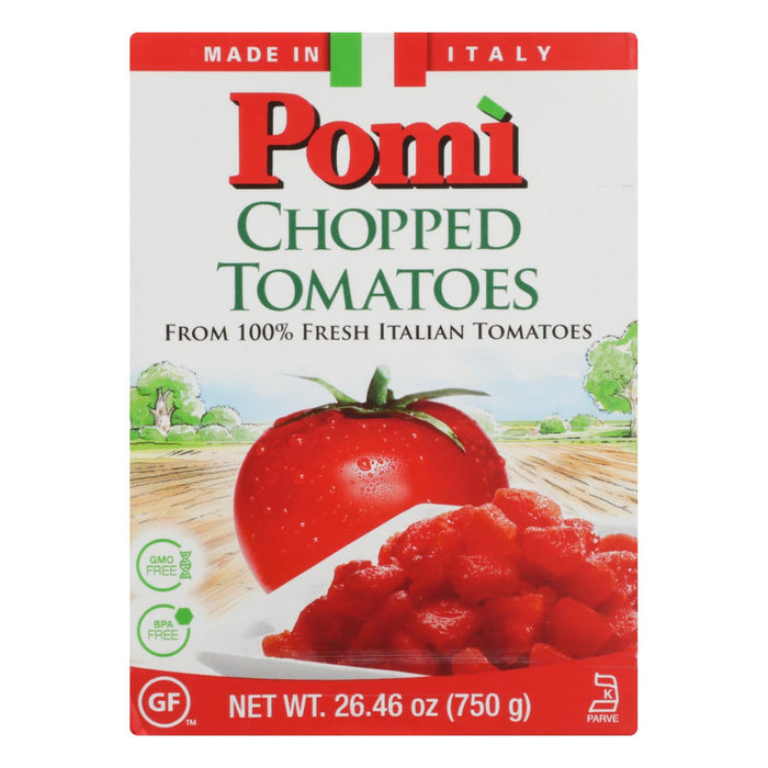 Pomi Chopped Tomatoes, 26.46 oz (Pack of 12)