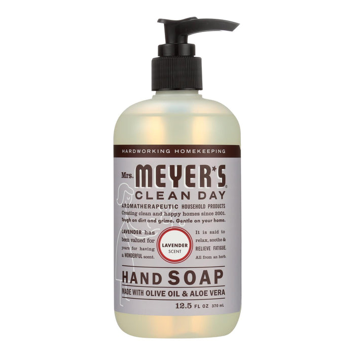 Mrs. Meyer's Clean Day Lavender Liquid Hand Soap - Pack of 6, 12.5 Oz Each