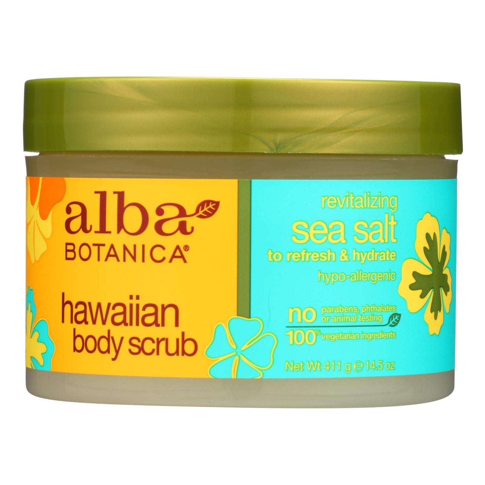 Alba Botanica Hawaiian Sea Salt Exfoliating Body Scrub (14.5 Oz