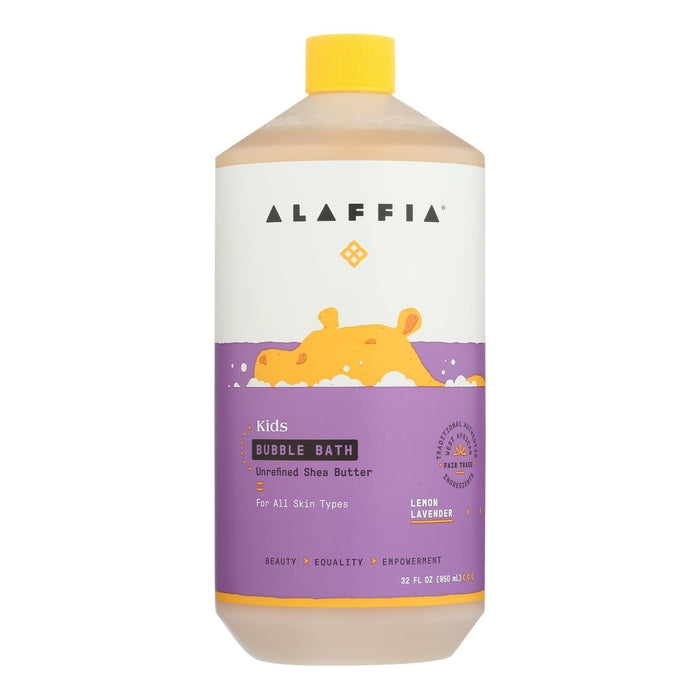 Alaffia Everyday Lemon Lavender Bubble Bath | Nourishing and Relaxing | 32 Fl Oz