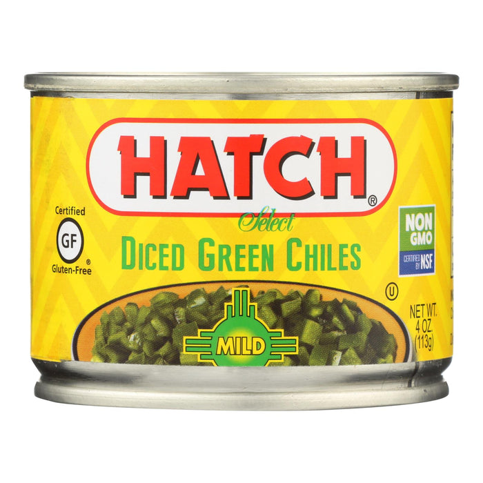 Hatch Chili Fire-Roasted Diced Green Chiles (4 Oz. Pack of 24)