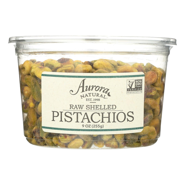 Aurora Natural Products Raw Shelled Pistachios (Pack of 12 - 9 Oz.)