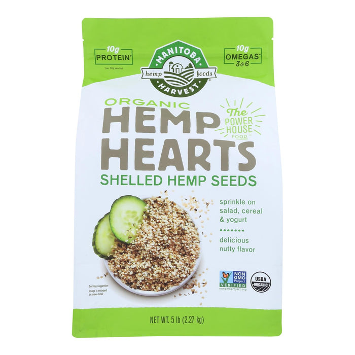 Manitoba Harvest Organic Shelled Hemp Hearts, 5 Lb