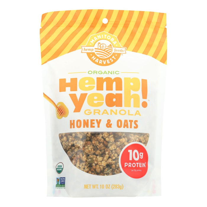 Manitoba Harvest Granola Hemp Honey/Oats, 10 Ounces (Pack of 6)