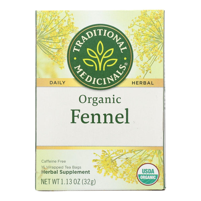 Traditional Medicinals Organic Herbal Tea - Fennel (6 Pack, 16 Bags)