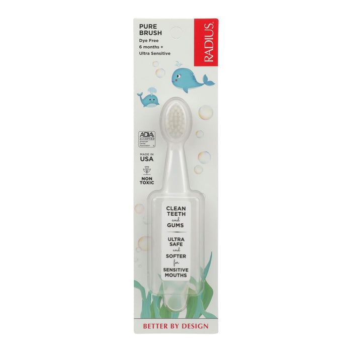 Radius Ultra Soft Baby Toothbrush (Pack of 6) - 6-18 Months