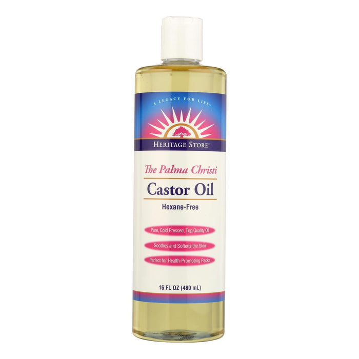 Heritage Products Hexane-Free Castor Oil, 16 Fl Oz