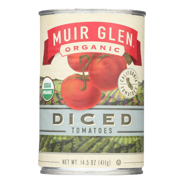 Muir Glen Organic Diced Tomatoes, Perfect for Hearty Sauces (Pack of 12 - 14.5 Oz.)