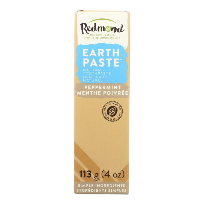 Redmond Earthpaste Peppermint Natural Toothpaste - 4 Oz