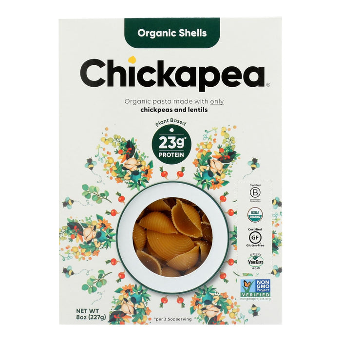 Chickapea Pasta Shells, 6 Pack (8 OZ Each)