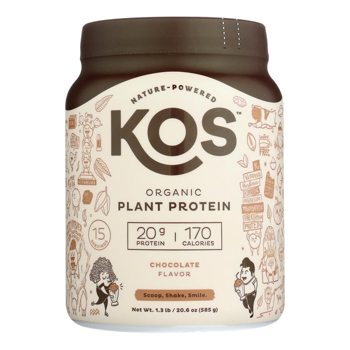 Kos Chocolate Protein Powder - 19.6 Oz. Rich Creamy Flavor