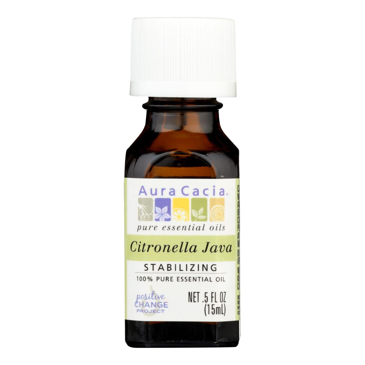 Aura Cacia Citronella Java Pure Essential Oil, 0.5 Fl Oz — Specialty ...