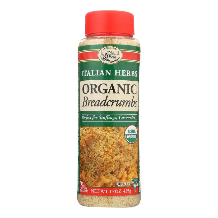 Edward And Sons Organic Herb Italian Breadcrumbs 15 Oz.