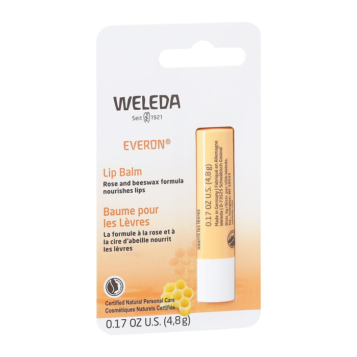 Weleda Everon Lip Balm | Pack of 6 | Hydrating | Moisturizing | 0.17 Oz