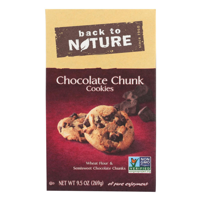 Back to Nature Chocolate Chunk Cookies, 6 count x 9.5 oz