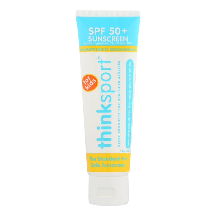 Thinksport Mineral Kids Sunscreen - Safe and Effective, SPF 50+, 3-Pack