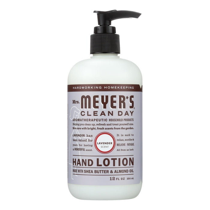 Mrs. Meyer's Clean Day Lavender Hand Lotion, Enriching Blend, (Pack of 6 - 12 fl oz)