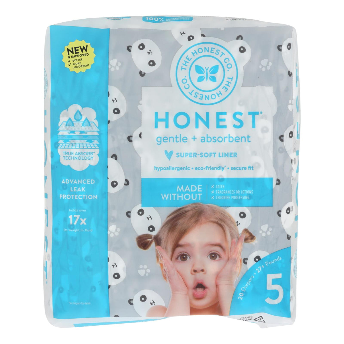 The Honest Company Pandas Diapers, Size 5 (Pack of 20) — Specialty Food ...