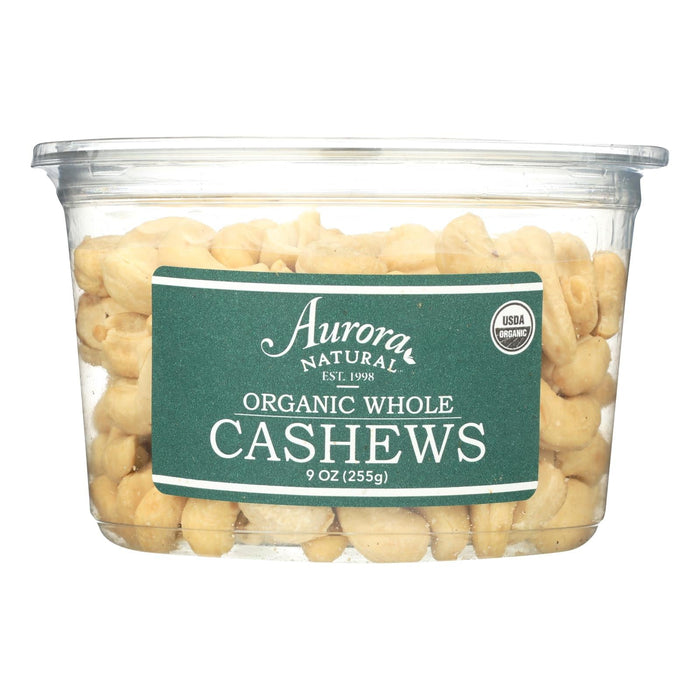 Aurora Natural Products 9 Oz Organic Whole Cashews (Pack of 12)