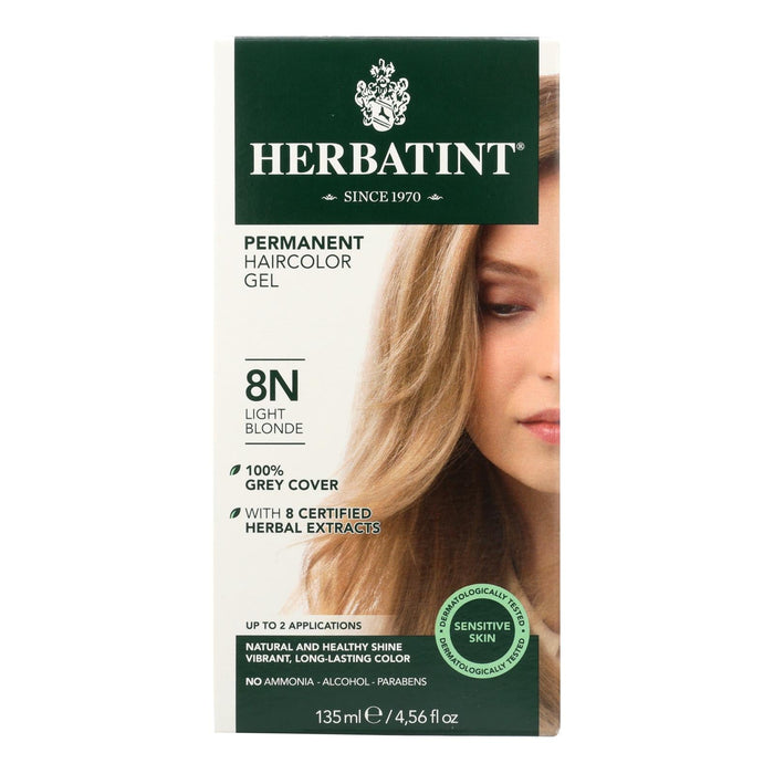 Herbatint Permanent Light Blonde Herbal Hair Color Gel, 135ml